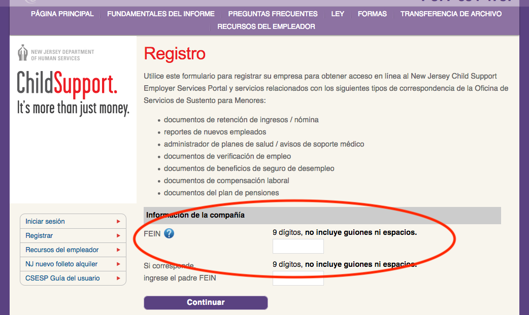 Formulario de registro